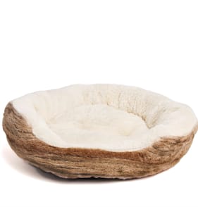 My Pets Plush Pet Bed - Brown