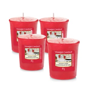  Yankee Candle Votive Candle Holiday Cheer x4