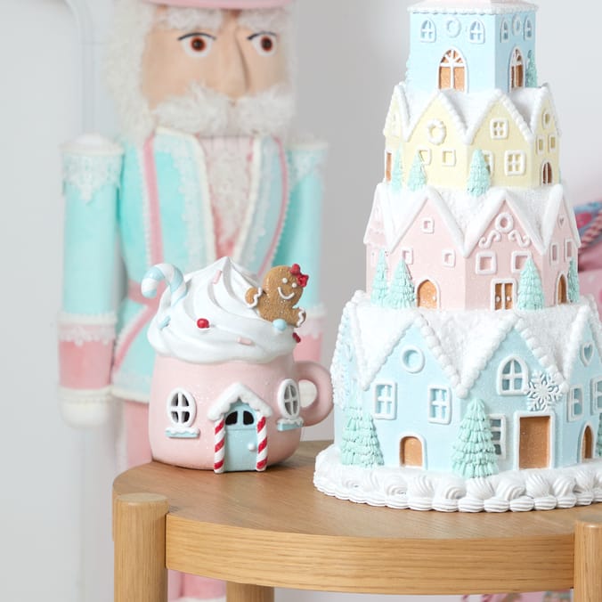 Sleigh Bells LED Light-Up Cupcake House