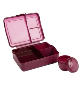  Kitchen Bento Lunch Box - Burgundy 