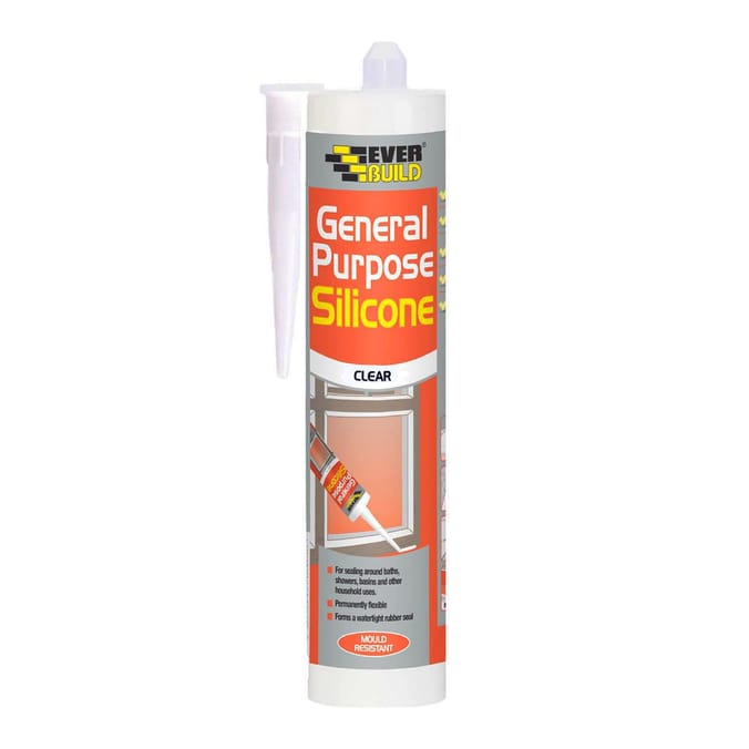 Everbuild General Purpose Sealant Cartridge 280ml - Clear