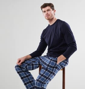 Originals Navy Long Sleeve Top & Bottoms