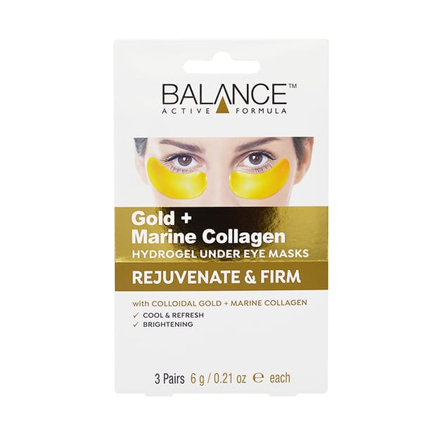 Balance Gold + Marine Collagen Hydrogel Under Eye Masks Home Bargains