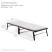 Jay-Be CE70 Compact Folding Bed with e-Fibre Mattress - Single