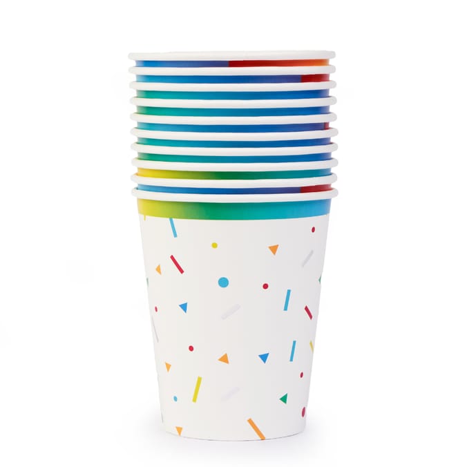 Let's Party Paper Cup 10 Pack - Rainbow