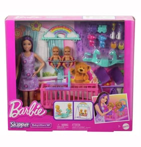 Barbie Skipper Babysitter Doll with Twin Nursery Playset