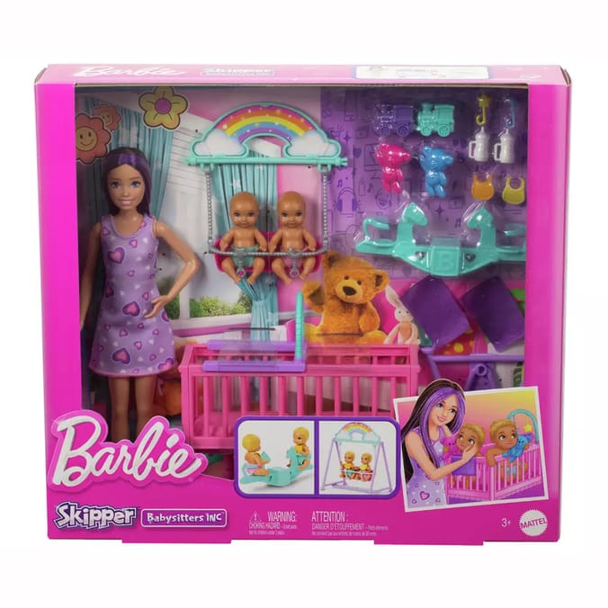 Barbie Skipper Babysitter Doll with Twin Nursery Playset