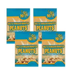 Go Nuts Salt & Vinegar Roasted Peanuts 50g x4