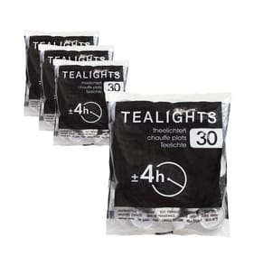 30 Tealight Candles 4h x4