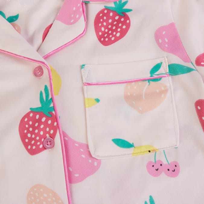 Originals Young Girl Strawberry Button Pyjama Set