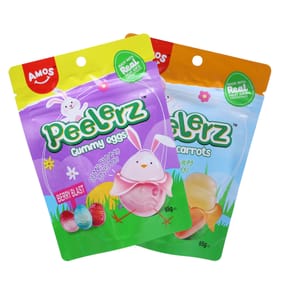 Amos Peelerz Gummy Carrots/Eggs 65g
