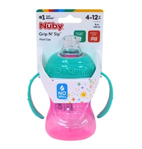 Nûby Grip N' Sip First Cup 4-12m 240ml - Blue