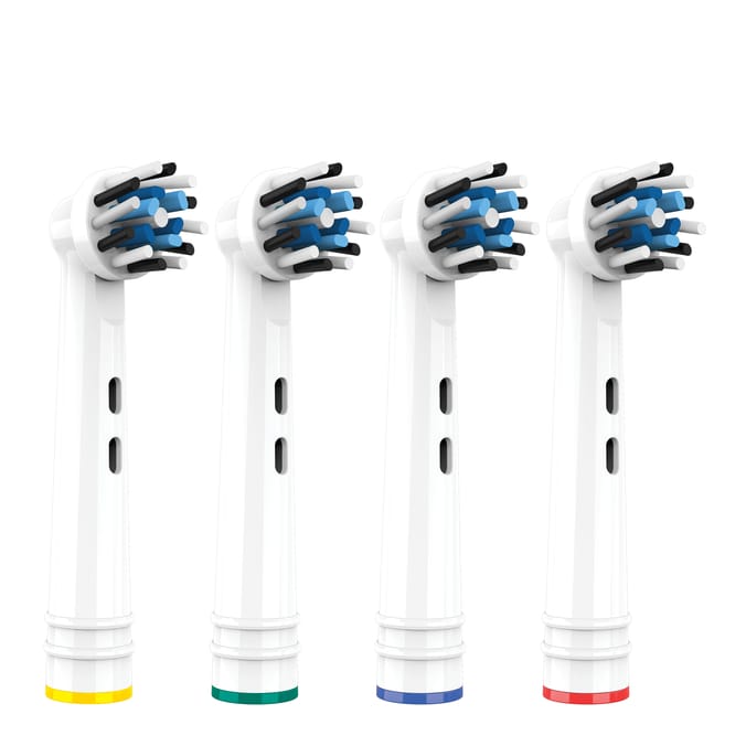 Dent Xpert Pro Universal Replacement Brush Head Cross Tip 4 Pack