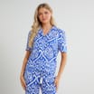Originals Ladies Blue Printed Pyjama Set