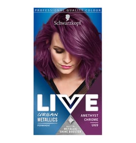 Schwarzkopf Live Intense Colour Purple Hair Dye Amethyst Chrome U69