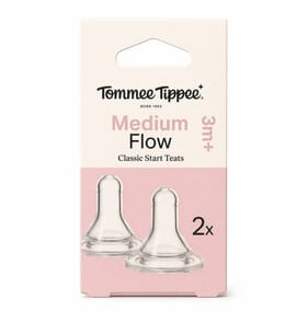 Tommee Tippee Medium Classic Start Teats 2 Pack - 3+ Months