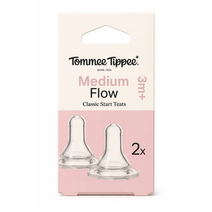 Tommee Tippee Medium Classic Start Teats 2 Pack - 3+ Months