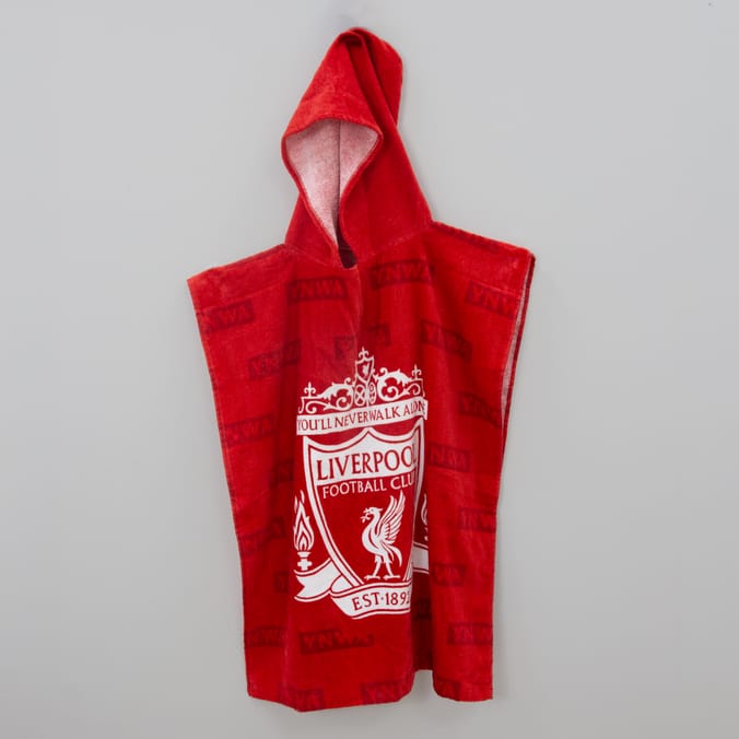 Liverpool FC Boots Towel Poncho - 10-14 Years