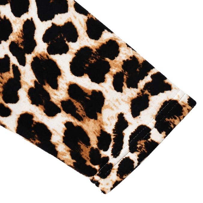 Originals Ladies Leopard Print Fleece Pyjamas