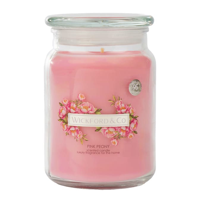Wickford & Co Scented Candle 18oz - Pink Peony