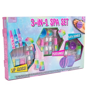 Style Station 3-In-1 Spa Set - Bath Bombs/Lip Gloss/Perfumes