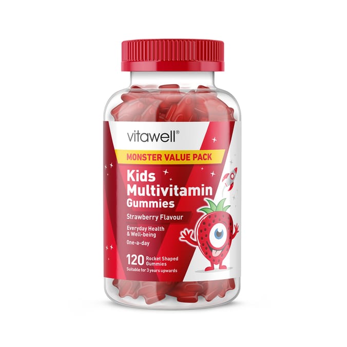 Vitawell Kids Multivitamin Gummies 120s - Strawberry Flavour