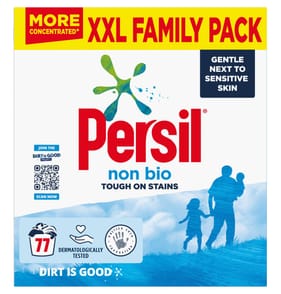 Persil Washing Powder XXL Family Pack Non Bio 77 Wash 3.85kg