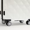 Salisbury Embossed Quilted Shell Suitcase Set Of 3