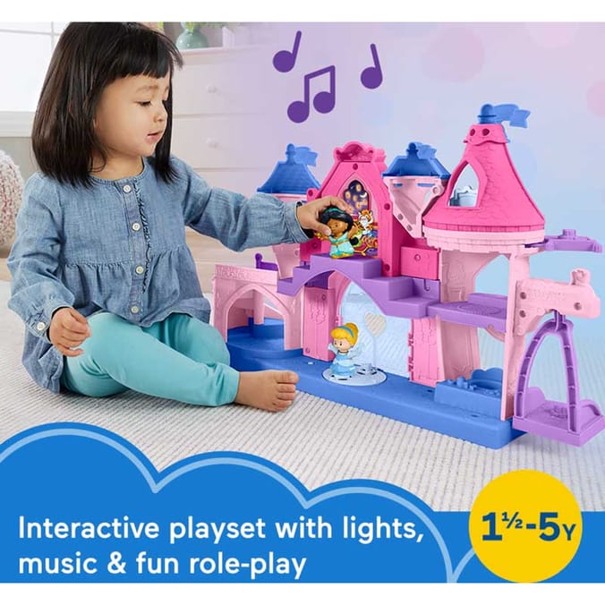 Little People Disney Princess Magical Lights Dancing Castle HND55 Home Bargains