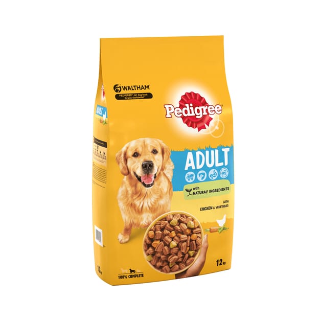 Pedigree Complete Adult Dog Food With Chicken & Vegetables 12kg Home