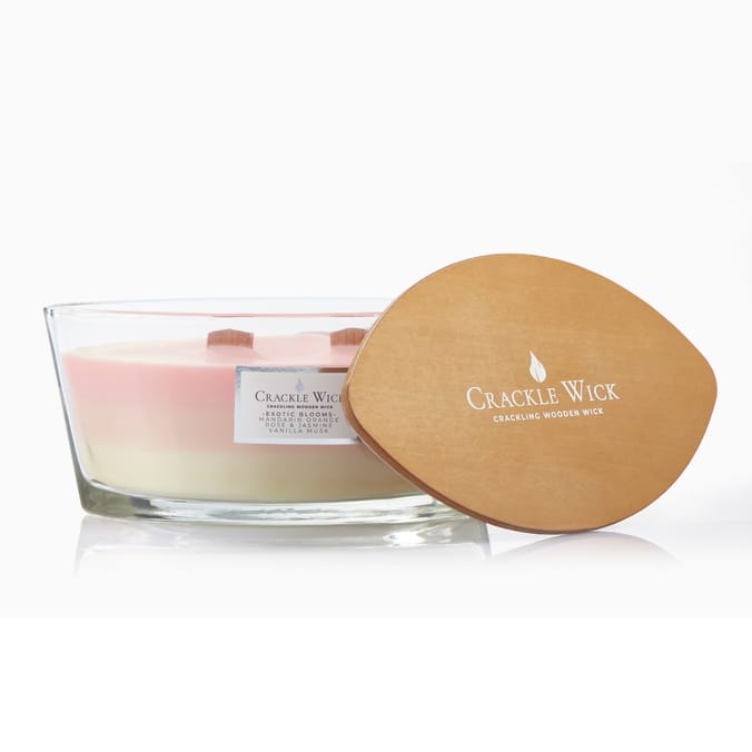 Crackle Wick Crackling Wooden Wick Candle 485g - Exotic Blooms