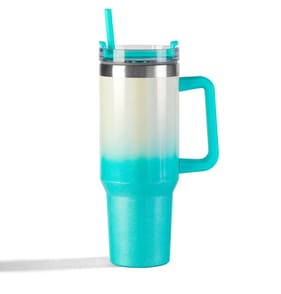 Hydrate 40oz Tumbler With Straw - Teal Ombre