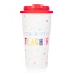 Thank You Teacher Take Out Mug - Red