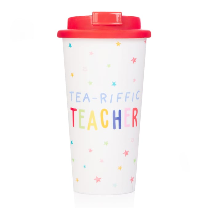 Thank You Teacher Take Out Mug - Red