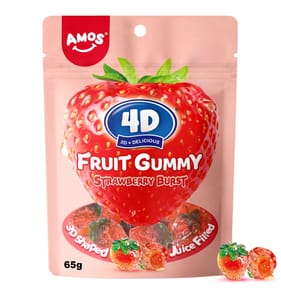 Amos 4D Juice Filled Fruit Gummy 65g