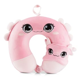 Travel Character Travel Pillow Set - Axolotl