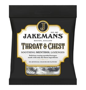 Jakemans Throat & Chest Soothing Menthol Lozenges 73g x 12 Packs