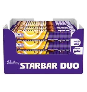 Cadbury Starbar Duo Chocolate Bar 74g x32