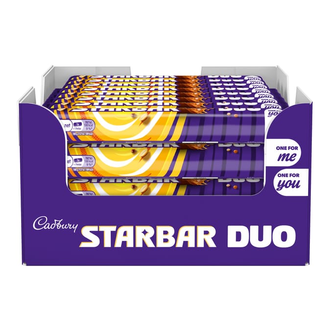 Cadbury Starbar Duo Chocolate Bar 74g x32
