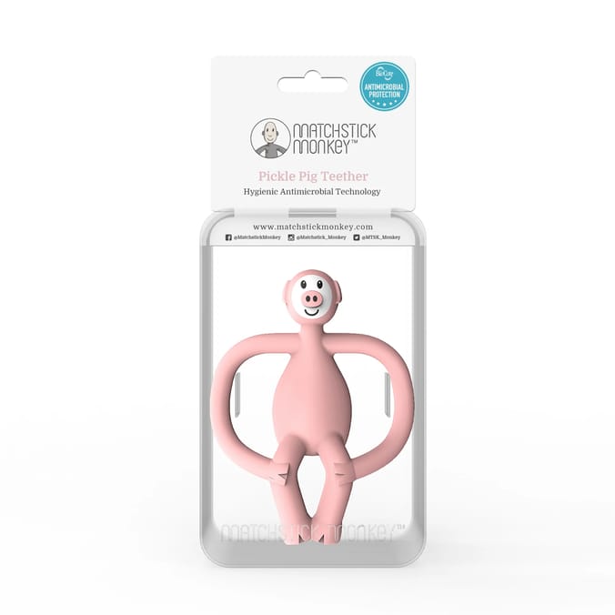 Matchstick Monkey Pickle Pig Teether