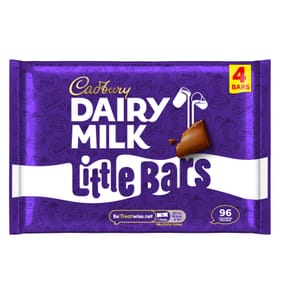 Cadbury Dairy Milk Little Bars Chocolate Bar 4 Pack Multipack 72g