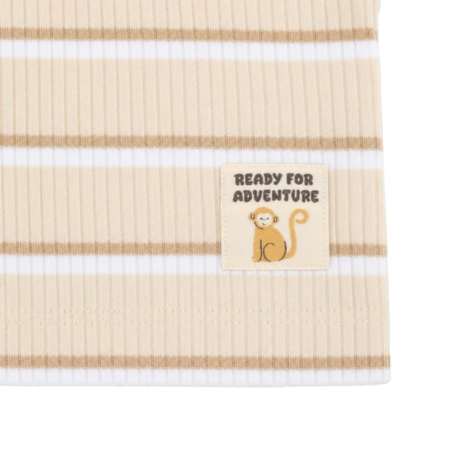 Pure Baby Natural Ribbed Stripe Set