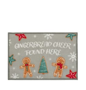 Home Collections Washable Printed Door Mat - Gingerbread Cheer Found Here