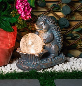 Firefly Solar Light Co Crackle Ball Solar Light - Hedgehog