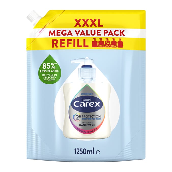 Carex Moisture Antibacterial Hand Wash 1250ml