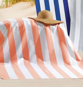 Hello Summer Quick Dry Microfibre Beach Towel - Pink