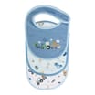 Pure Baby Shoulder Bibs 3 Pack - Blue & White