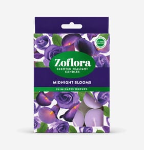 Zoflora Scented Tealight Candles 12 Pack - Midnight Bloom