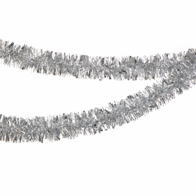 Nordic Spirit Tinsel 1.7m - Silver