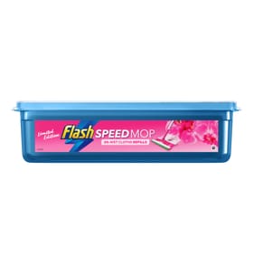 Flash Speedmop Wet Floor Cleaning Wipes, 24 Multi-Surface Cloths - Wild Orchid